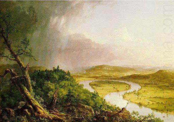 Thomas Cole 'The Ox Bow' of the Connecticut River near Northampton, Massachusetts china oil painting image